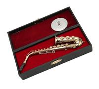 musical instrument model ornaments Miniature Saxophone Brass Gold Plating Musical Instrument Model Decoration Alto Saxophone Model Home Accessory