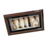 musical instrument model ornaments Musical Instrument Model Set Guzheng Erhu Pipa National Musical Instrument Model Ornaments Folk Music Five-piece Set (Color : Ruan Qin style)