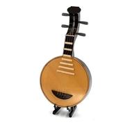 Musical Instrument Models 10/14/20cm Miniature Yueqin Model With Support Case Mini Moon Guitar Musical Instrument(14cm)