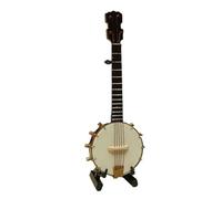 Musical Instrument Models 10/14cm Miniature Banjo Mini Banjo Musical Instrument Model Ornament Home Decoration(10cm)