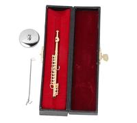 Musical Instrument Models 11cm Mini Gold Flute Model Musical Instrument Modesl Musical Home Decor Ornaments