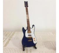 Musical Instrument Models 18cm Miniature Wooden Acoustic Electric Guitar Model Instrument Miniature Musical Instruments Ornament(N)