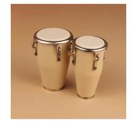 Musical Instrument Models 9.8/7.5/6cm Miniature Congos Mini Bongos Mini Djembe African Drum Musical Instruments Home Display Model(C)