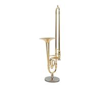 Musical Instrument Models 9cm/11cm/14cm/30cm Miniature Copper Trombone Model Mini Musical Instrument Decoration(30cm)