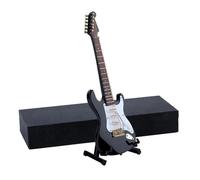 Musical Instrument Models Miniature Musical Model Music Instrument Miniature Display Model Guitars And Case 4 Colors 4 Styles 4 Sizes(Black,18cm)