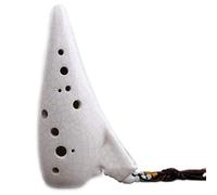 Musical Instrument,Ocarina Instrument, Ocarina ,ocarina instrument, Flute 12 Hole Alto CeramiInstrument Lark Voice Ocarina White Ocarina Flute