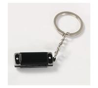 Musical Instrument Ornament Creative Musical Instruments Harmonica Keychain Harmonica Keyring Keys Holder Bag Hanging Pendant (Color : A)
