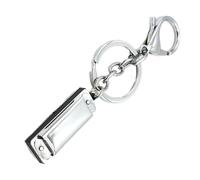 Musical Instrument Ornament Mini 8 Tone 4 Holes Harmonica Musical Instrument Keychain Harmonic Keyring Backpack Pendant (Color : F)