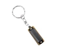 Musical Instrument Ornament Mini Music Instrument Harmonica 4 Holes 8 Tones C Key Small Harmonica Keychain Decoration (Color : A)