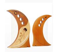 Musical Instrument Ornaments Set 19-string harp piano cute decoration portable crafts classical miniature model creative unique jewelry mini accessories musical instrument