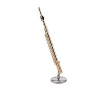 Musical Instrument Ornaments Set Brass gold-plated small decoration trumpet trombone harp flute model mini small musical instrument exquisite miniature (Color : 3)