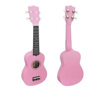Musical Instrument Ornaments Set Mahogany ukulele with dolphin and pineapple design, unique micro-cute decoration, portable crafts, mini classical bag, tuner, capo (Color : 1)