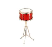 Musical Instrument Ornaments Set Miniature snare drum, mini small musical instrument, exquisite miniature DIY handmade decoration, mini snare drum 9 cm