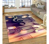 Musical Instrument Piano Notes 3D Printed Carpet Cute Kids Room Decor Carpets Child Play Crawl Area Rugs Soft Flannel Memory Foam Home Large Mat 40 X 60 Cm - Polyester Soft Touch Easy C /4524730073708