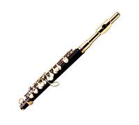 musical instrument， Professional Clarinet C Key Piccolo Half-Size Flute Gold Plated Soprano Recorder Sweet Beginner Bass
