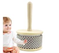 Musical Instrument | Stainless Steel Bead | Handheld Shaker | Wooden Handle Percussion Shaker, Beaded Percussion Instruments, Handheld Percussion, Wooden Bead Shaker