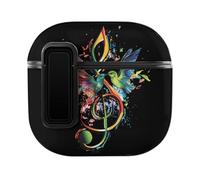 Musical Instrument Treble Clef Bird Music Cute Case PC Earbud Cases Protective Cover Compatible for AirPods 4