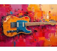 Musical Instruments Diamond Art, Large Diamond Painting Dream Dimond Painting Crystal Art Kits Adult Crafts DIY Cross Stitch Crafts Pictures Embroidery Kit for Home Decor 120x90cm -lsy25010F4