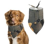 Musical Instruments Dog Bandana Adjustable Pet Scarf Soft Washable Polyester Triangle Bib Lightweight Breathable Pet Bib for Dogs Cats Puppies Suitable for Holiday Birthday