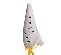 Musical Instruments,Ocarina,12 Hole Midrange CeramiInstrument White Best Gift Beautiful and Durable Natural Sound Ocarina Flute