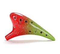 Musical Instruments,Ocarina,12-hole New Ocarina Ceramics Alto Flute Musical Instrument Professional Beginner Ocarina Hand-painted Ocarina Flute (Color : D) (Color : C) (Color : C)