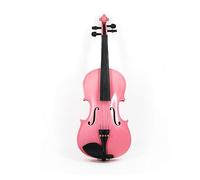 Musical Instruments Popular Handmade Violin Solid Wood Bright Light Students Practice Violin Pink (Color : 1/2)