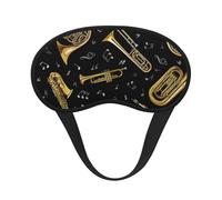 Musical Instruments Sleeping Mask for Adults Blackout, Comfortable Eye Mask Blocking Light for Travel, Yoga