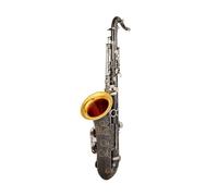 Musical Instruments Tenor Saxophone Bb Tone Black Nickel Silver Key Sax With Case Mouthpiece (Color : 02)