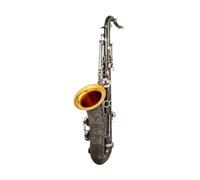 Musical Instruments Tenor Saxophone Bb Tone Black Nickel Silver Key Sax With Case Mouthpiece Gloves
