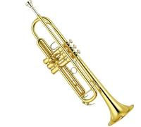 musical instruments trumpet B Flat Trumpet Instrument Brass Playing Beginners Introduction To Professional Trumpet(Color:Gold)