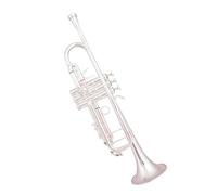 musical instruments trumpet Made In Japan Bb Trumpet B Flat Brass Silver Plated Professional Trumpet Musical Instruments With Leather Hard Case(Color:Silver)