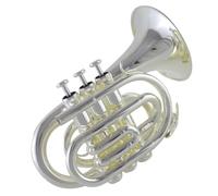 musical instruments trumpet Palm Number Pocket Number Portable Silver Plated B Flat Beginner Entrance Exam Performance