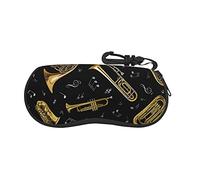 Musical Instruments Ultra Light glasses case, Porteble Travel Slip in Eyeglasses Bag Sunglasses Pouch Holder with Belt Clip