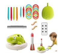 Musical Jump Toss Rocket Launch Dinosaur Game, Active Indoor Outdoor Speed Agility Practice Toy for Kids, Fun Learning, Birthday, Holiday, Party Play