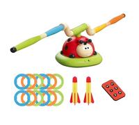 Musical Jump Toys, Ladybug Rocket Launcher, ABS Material, Jumped Rocket Plaything, Kids Garden Games, Remote Control Play, Fun Outdoor Home Yard Patio