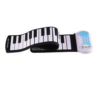 Musical Keyboard For Beginner 37 Keys 49 Keys Portable Silicon Hand Roll Up Piano Electronic Keyboard(49 Keys)