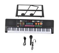 Musical Keyboard For Beginner 61 Key Electronic Keyboard Piano Dual Speaker 16 Tones 10 Rhythms 6 Demo Musical Instrument With Microphone