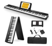 Musical Keyboard For Beginner 88 Key Foldable Electronic Piano Portable Keyboard Outdoor Practice Home Folding Piano