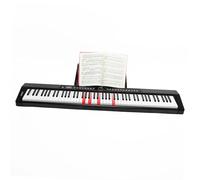 Musical Keyboard For Beginner 88 Keys MIDI Keyboard Touch Sensitive Keys Digital Piano With LED Lighting Electronic Piano(Bk)