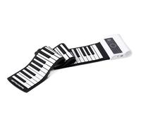 Musical Keyboard For Beginner 88 Keys Portable Electronic Piano Foldable Soft Electric Digital Roll Up Piano Music Keyboard For Beginners(White)