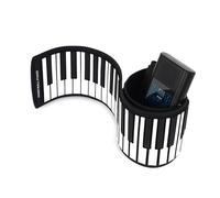 Musical Keyboard For Beginner Double Trumpet Hand Rolled Piano 88 Key Thickened Silicone Folding Electronic Piano(Converter 3)