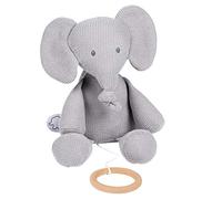 Musical Knit Soft Toy, Tembo, 32 x 23 x 8 cm, Grey, 929028