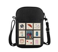 Musical Lover Gift Theatre Nerd Helperbot Musical Lover Gift Actor Actress Drama Nerd Crossbody Bag, Umbrella Stamp Cb