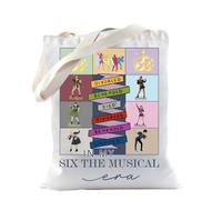 Musical Merchandise Tote Bag for Musical Lovers Theatre Queen Gift Actor Theatre Life Gift (U.Six Tote)