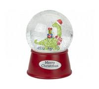 Musical Merry Christmas Dinosaur Snowglobe