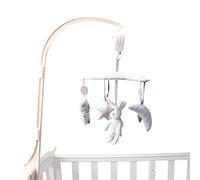 Musical Mobile for Crib - Rotating Star Rabbit, Bassinet Hanging Toy, Sensory Development Mobile, Educational Nursery Accessory, Soothing Music, Interactive Rattle Design | for