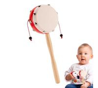 Musical Nod Toy, Wooden Monkey Drums in Hand - Safe and Fun Monkey Drum - Children's Drum, Drums and Percussion Instruments for Birthday, Christmas, New A