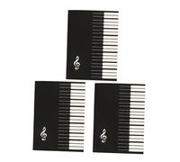 Musical Notation Book 3pcs Staff Notebook for Beginners | Music Notebook A5, Black Paper Tear-off Pages, Reusable Sheets for Songs and Score Outdoors