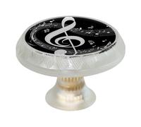 Musical Notation Cabinet Knobs for Dresser Drawer Closet Knob Colorful Pull Handles Cupboard Wardrobe Knobs for Kitchen Furniture Home Decoration - Pack of 4