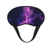 Musical Notation Light-Blocking Sleeping Eye Mask â€“ Ultra-Soft and Comfortable, Perfect for Travel, Camping, Shift Work, and Meditation with Adjustable Straps